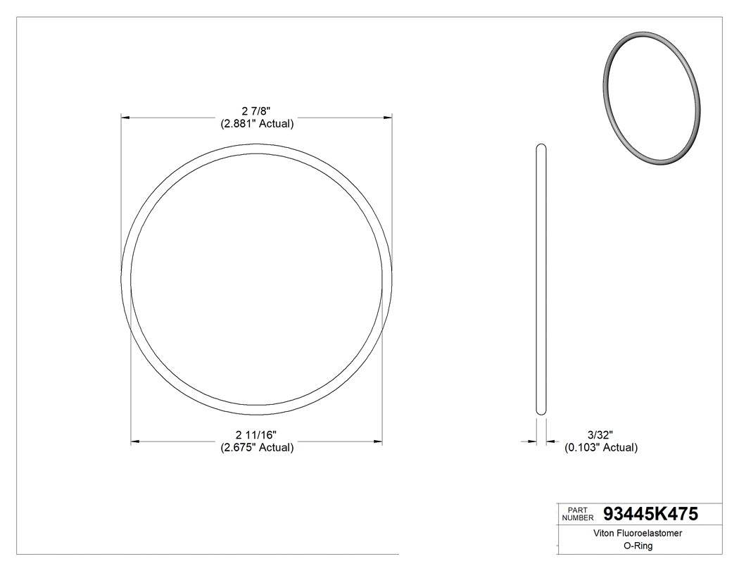 Technical drawing - 93445K475